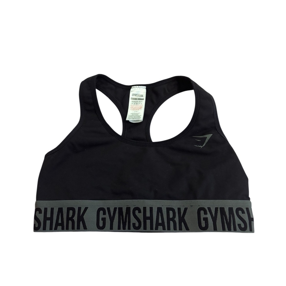 Gymshark Black and Gray Sports Bra